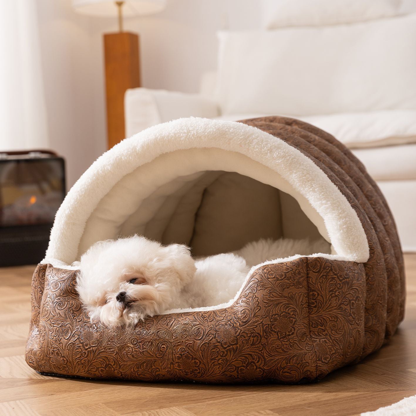 Gemütliches Geschlossenes Hundebett