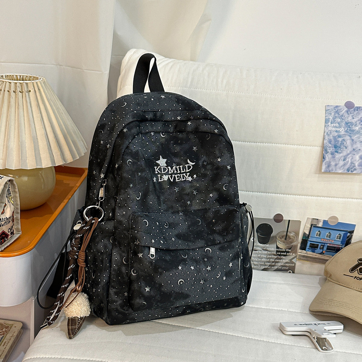 Stylische Sternen-Print Rucksack Brehn