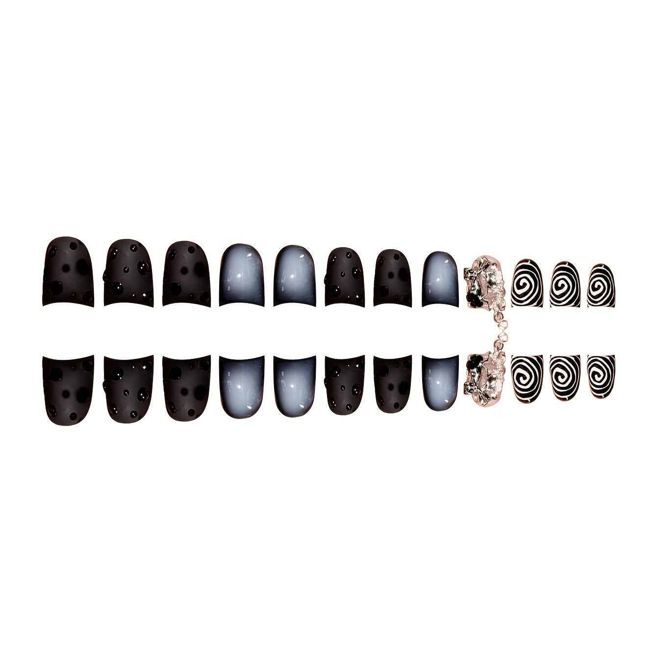 Stylisches Press-On Nail Art Set Brehn