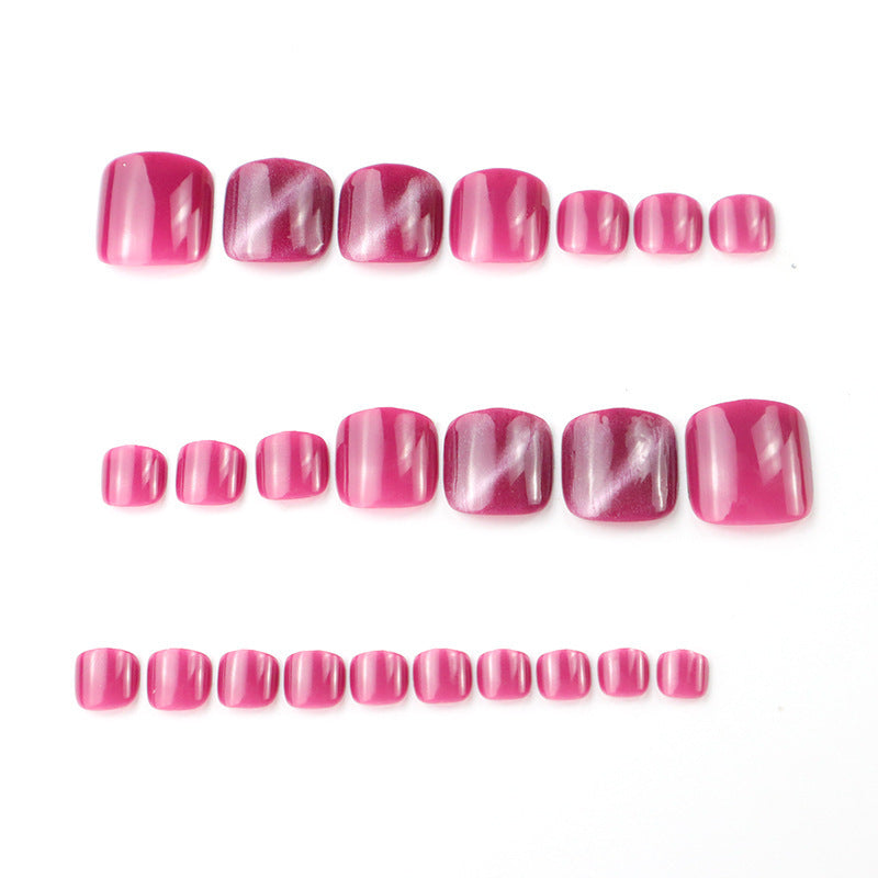 Premium Gel Press-On Zehennagel Set Brehn