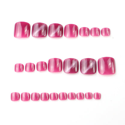 Premium Gel Press-On Zehennagel Set Brehn
