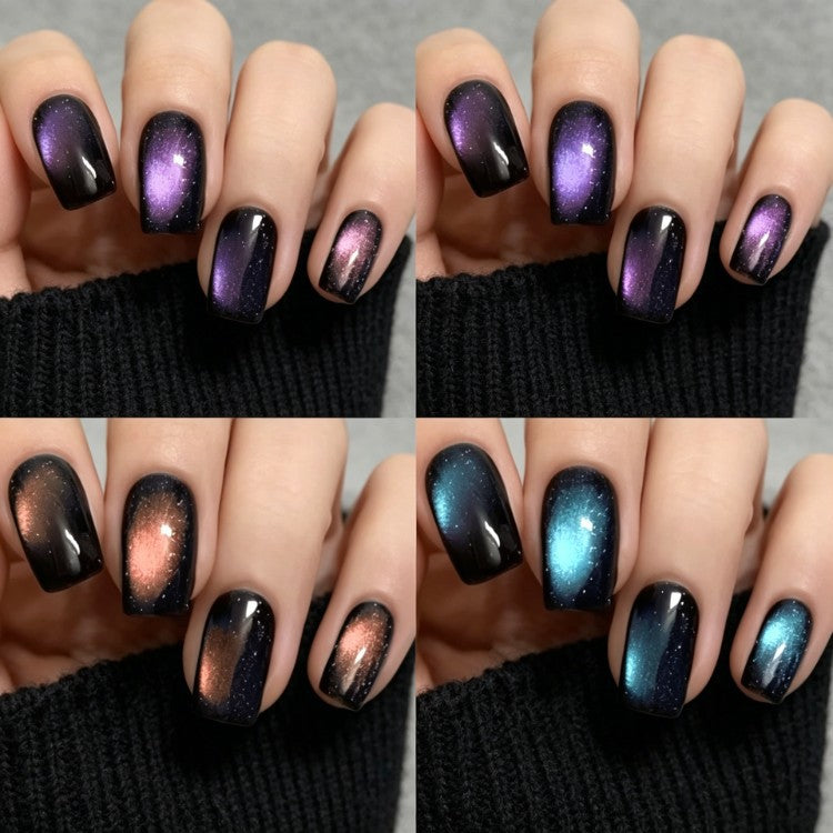 Magnetische Glitzer Press-On Nagel Set Brehn