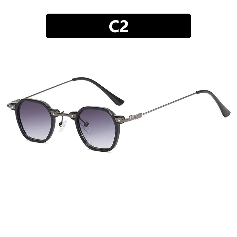 Damen modische Sonnenbrille im eleganten Design mit sechseckigem Rahmen Brehn