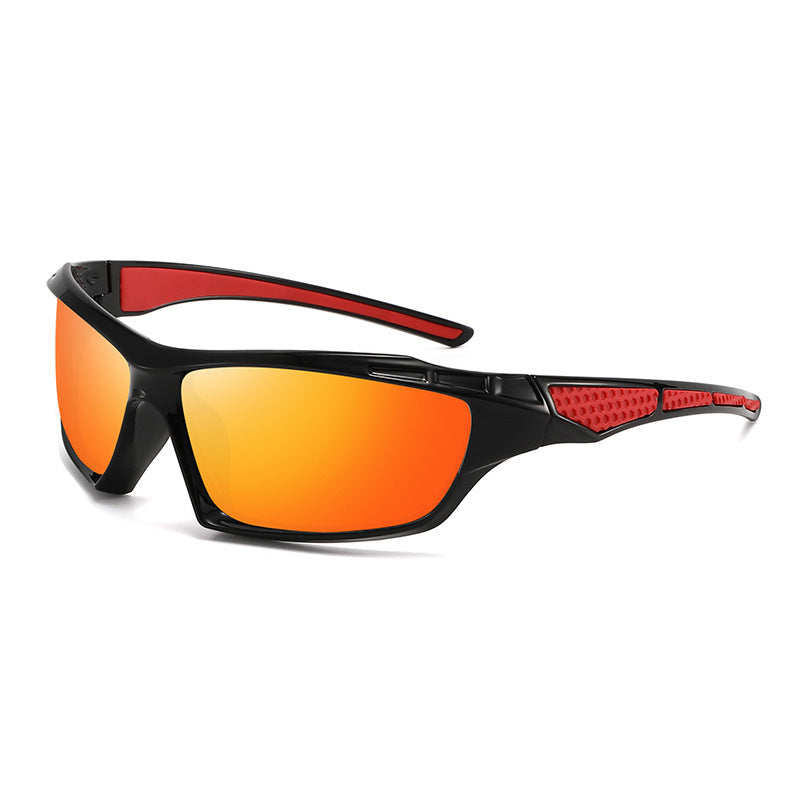 Unisex nan sportliche Wraparound-Sonnenbrille mit polarisierten, bruchsicheren Polycarbonat-Gläsern und rutschfesten Nasenpads Brehn