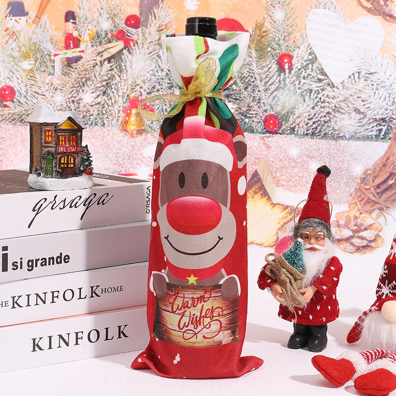 Weihnachtsweinflaschenhülle Brehn