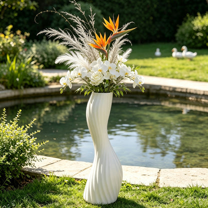 Elegante verdrehte dekorative Bodenvase Brehn