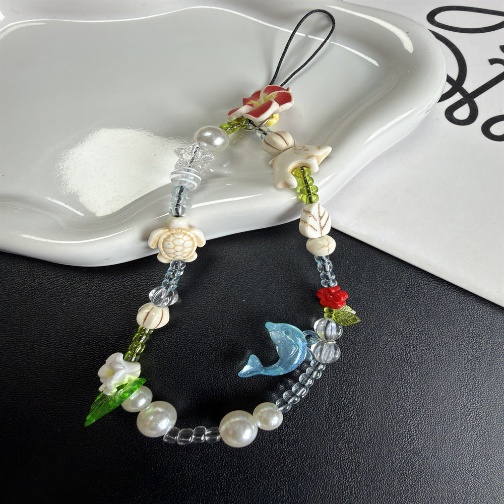 Handgemachter, von der Natur inspirierter, beaded Brillenhalter Brehn