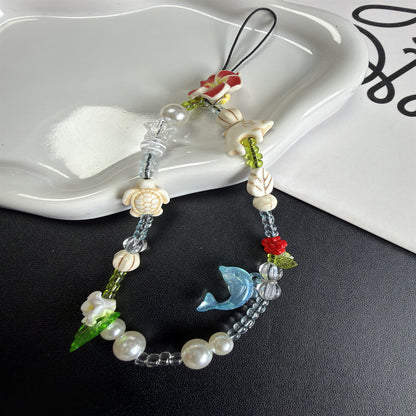 Handgemachter, von der Natur inspirierter, beaded Brillenhalter Brehn