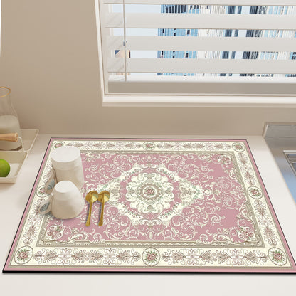 Floral Print Dekorative Teppich