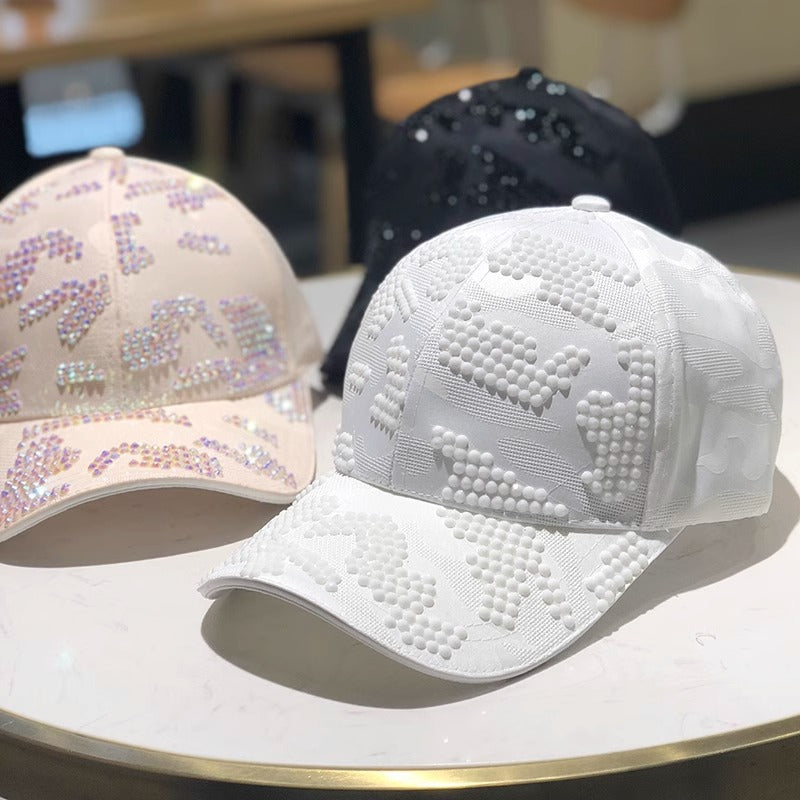 Damen verziertes Pailletten-Baseballcap Brehn
