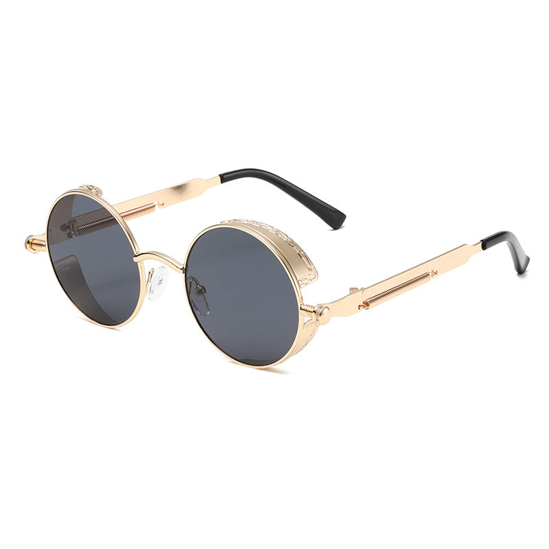 Damen Runde Sonnenbrille mit hochwertigem Metallrahmen Brehn