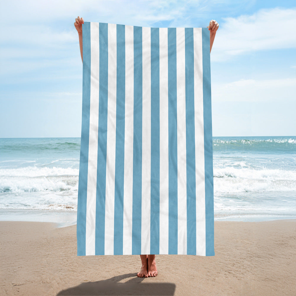 Strandtuch mit eleganten breiten Streifen Brehn