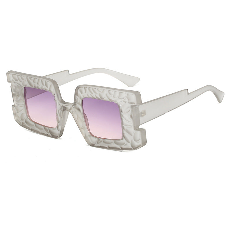 Damen oversized Sonnenbrille mit strukturiertem Rahmen Brehn