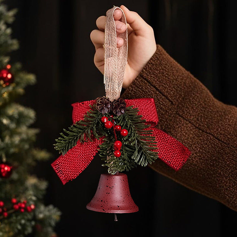 Festliche Weihnachtsglocke mit Tannenzapfen-Dekoration Brehn