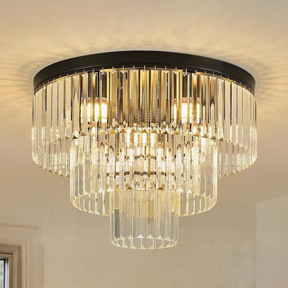 Moderne Kristall Deckenleuchte Flush Mount