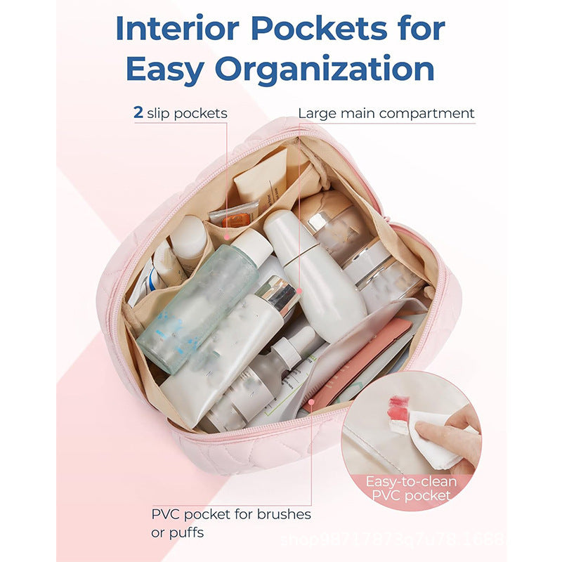 Kosmetik-Organizer-Tasche mit Luxuriösem Wellen-Muster Brehn