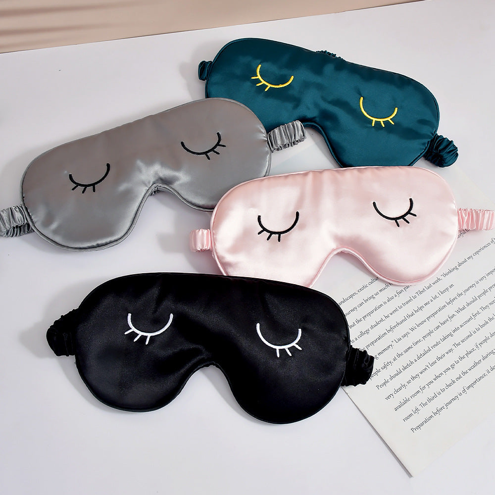 Unisex nan seidigweiche Augenmaske mit ergonomischer Kontur und verstellbarem Elastikband Brehn
