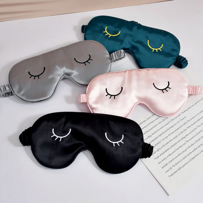 Unisex nan seidigweiche Augenmaske mit ergonomischer Kontur und verstellbarem Elastikband Brehn