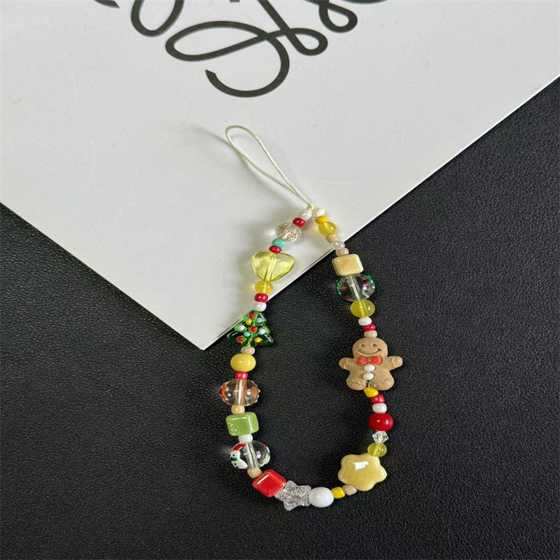 Festive Beaded Charm Handy Lanyard Brehn