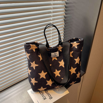 Sternmuster-Canvas-Tote-Bag