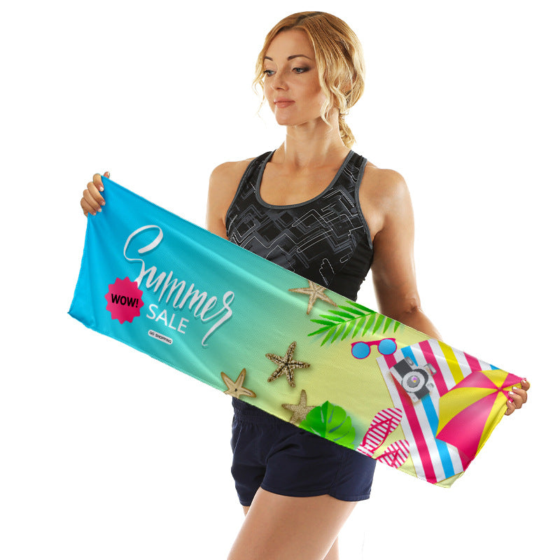 Sportliches Mikrofasertuch mit lebendigem Sommerdesign Brehn