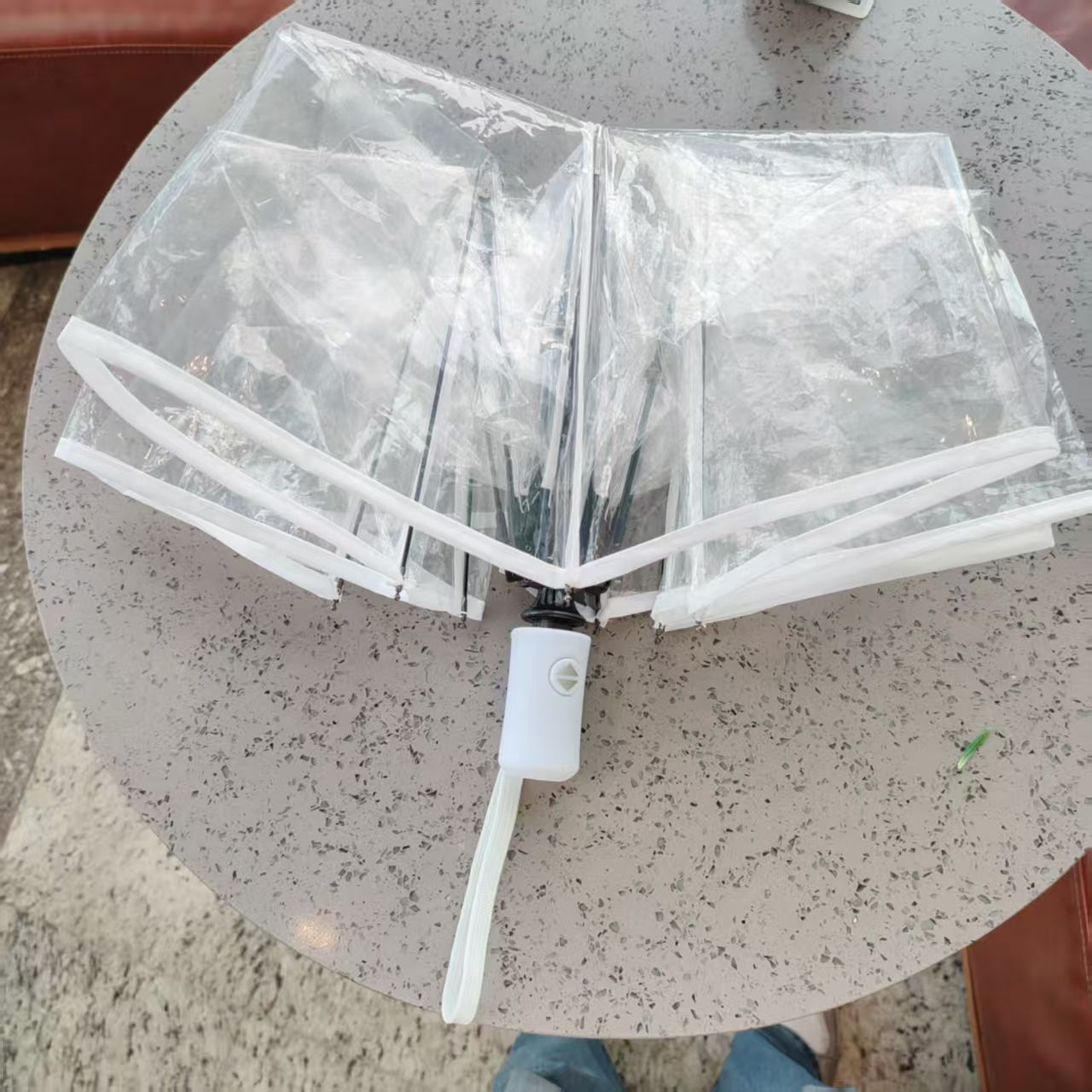 Damen Transparenter Regen-Schirm Brehn