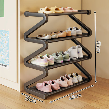 Kompakte Zigzag Multi-Ebenen Vertikale Schuhregal
