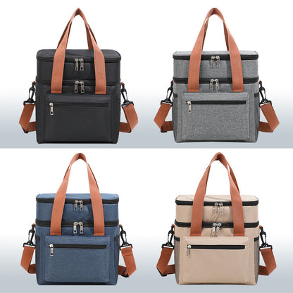 Damen Isolierte Lunch- und Kühltasche mit vielseitigen Fächern Brehn
