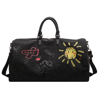 Spielerische Illustrierte Wochenend-Duffel-Tasche Brehn