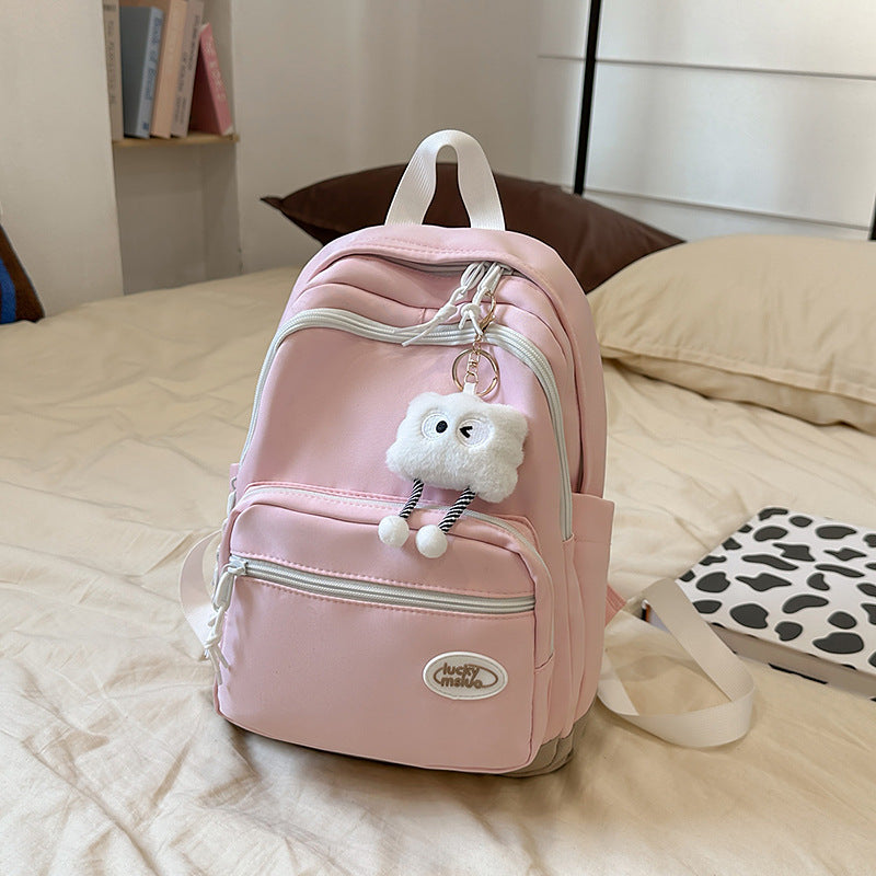 Niedlicher kompakter Mehrfachfächer-Schulrucksack
