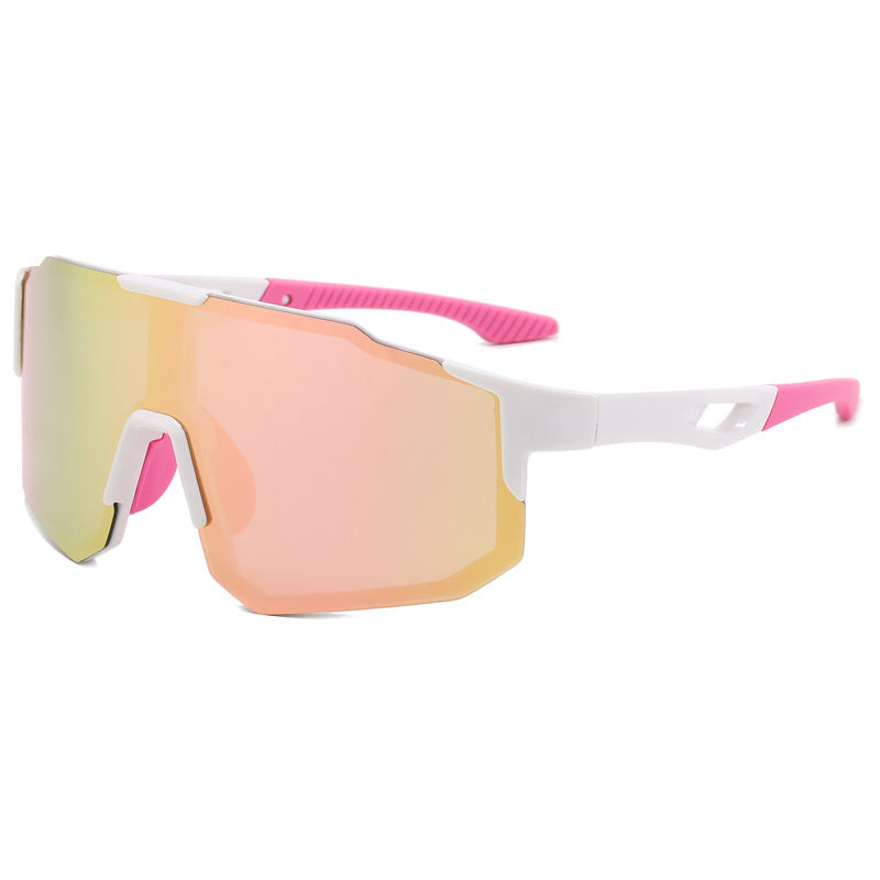 Unisex nan sportliche Fahrrad-Sonnenbrille mit einteiligem Visier, UV-Schutz und rutschfesten Nasenpads Brehn