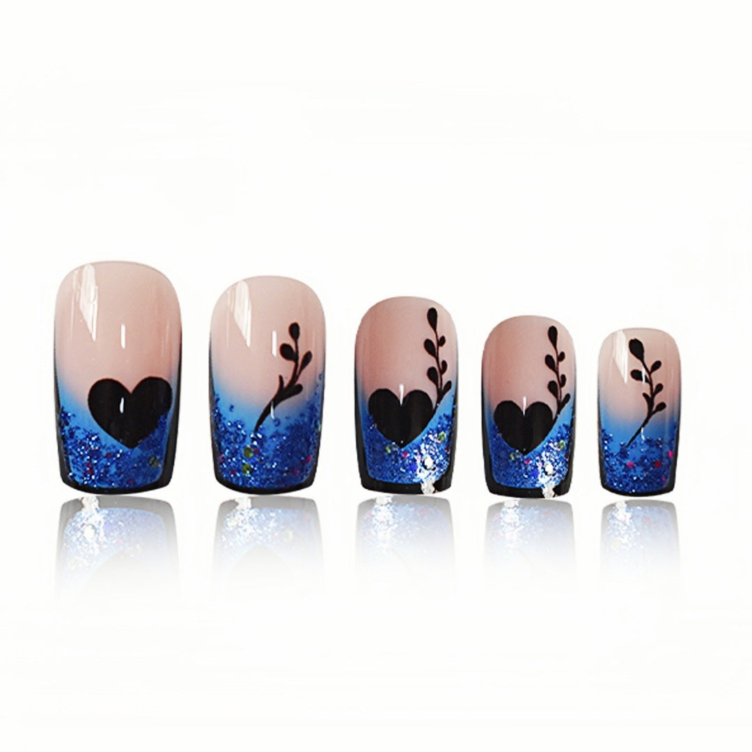 Künstlerische Gradient Press-On Nagelverlängerungen Brehn
