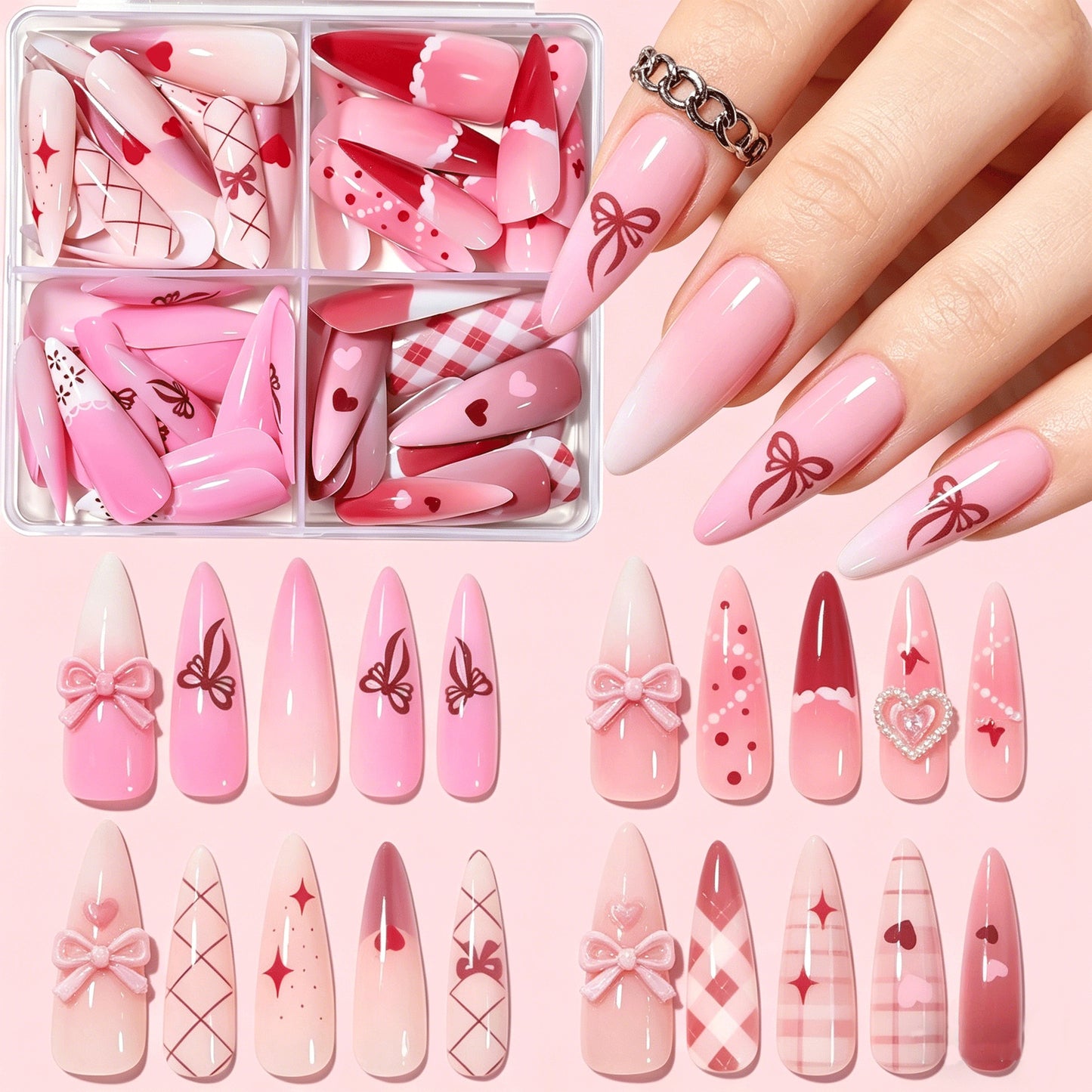 Dekoratives Press-On Nagelkunst Set Brehn 1787228515