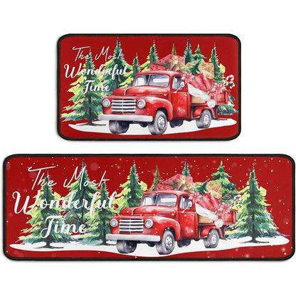 Festliche Weihnachtsküchenmatten-Set Brehn