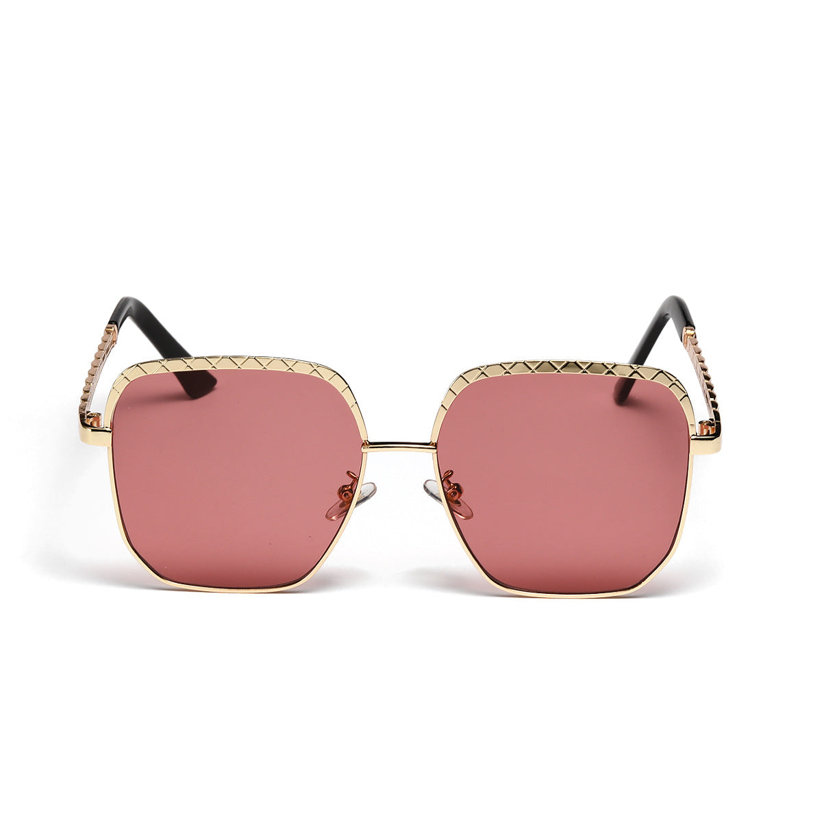 Damen modische oversized Sonnenbrille im geometrischen Design Brehn