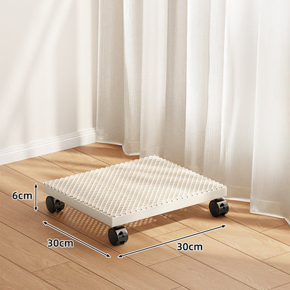 Niedrigprofilierter runder Blumentopf-Dolly mit 360° drehbaren Rollen