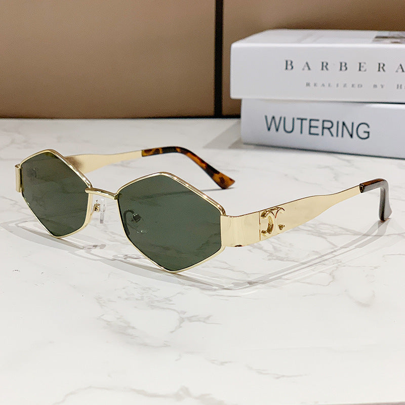 Damen geometrische Cat-Eye Sonnenbrille Brehn
