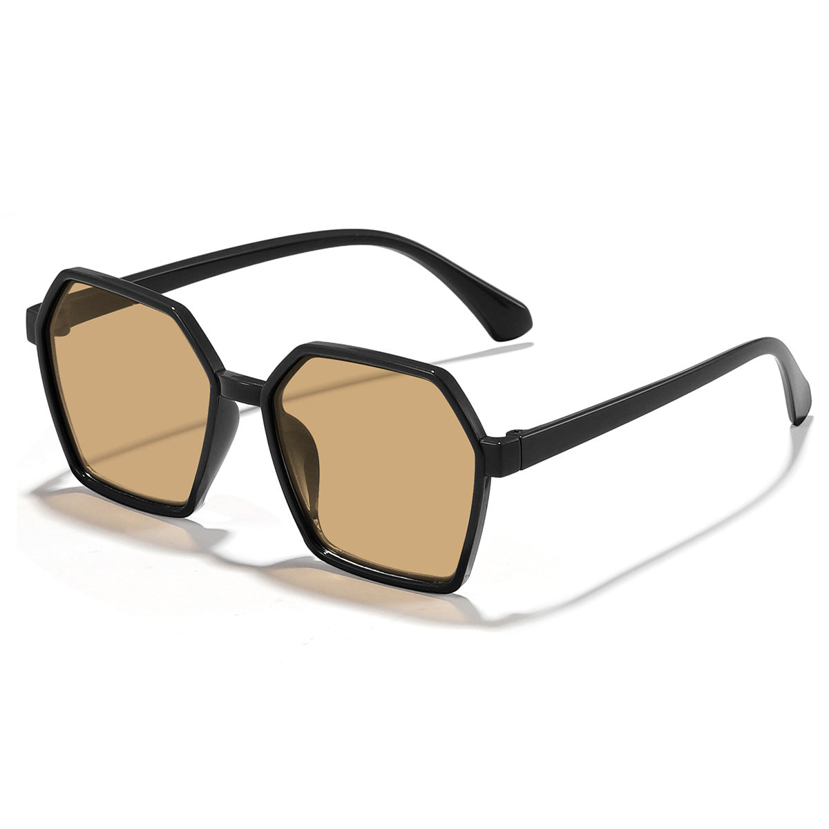 Damen elegante Sonnenbrille im modernen Hexagon-Design Brehn