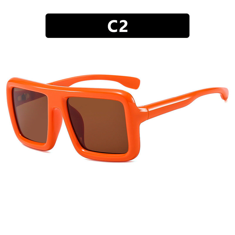 Damen Sonnenbrille im modernen, rechteckigen Design mit hoher UV-Schutzfunktion Brehn