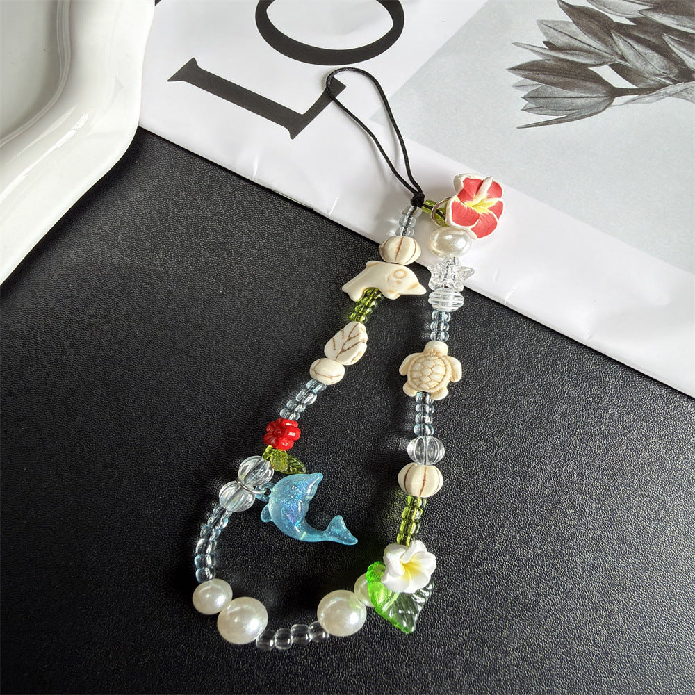Handgemachter, von der Natur inspirierter, beaded Brillenhalter Brehn