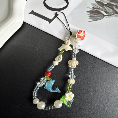 Handgemachter, von der Natur inspirierter, beaded Brillenhalter Brehn