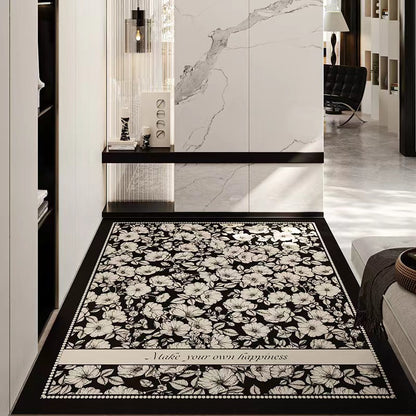 Stylischer floraler Musterteppich