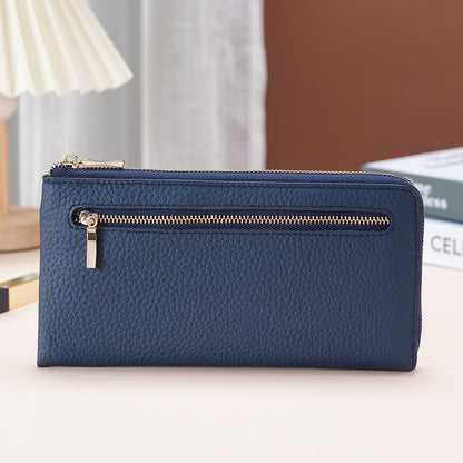 Premium Leder Reißverschluss Geldbörse