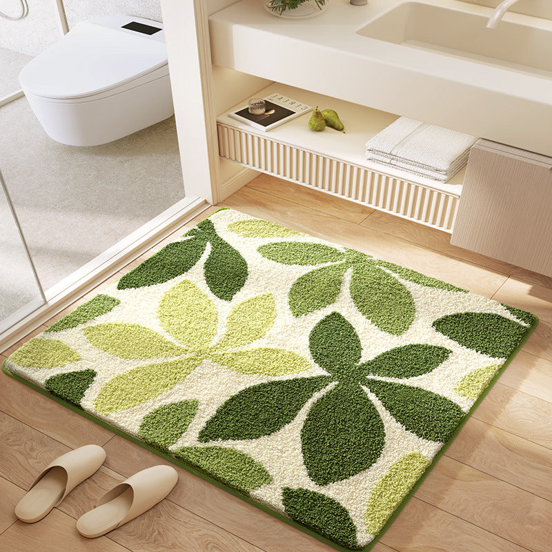 Blumenmuster Plush Badeteppich Brehn