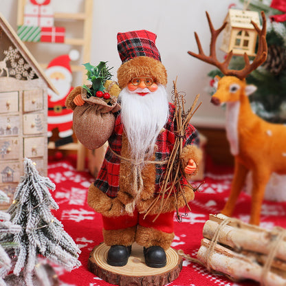 Nostalgische Weihnachtsmann Dekoration Brehn