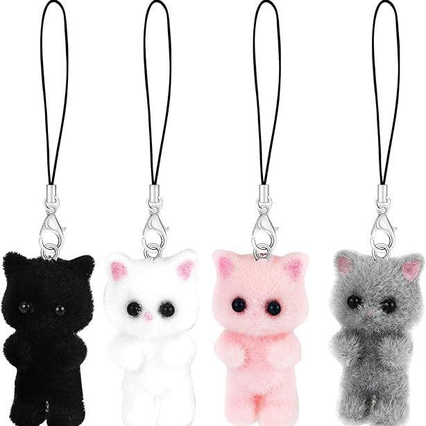 Kat-Themen Charms Schlüsselanhänger Set Brehn