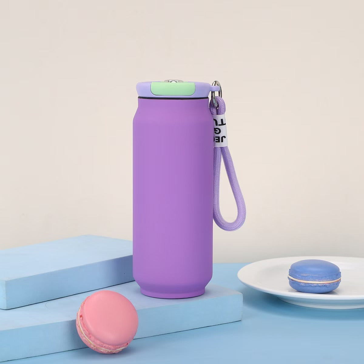 Damen isolierte Wasserflasche mit praktischem Tragegriff Brehn