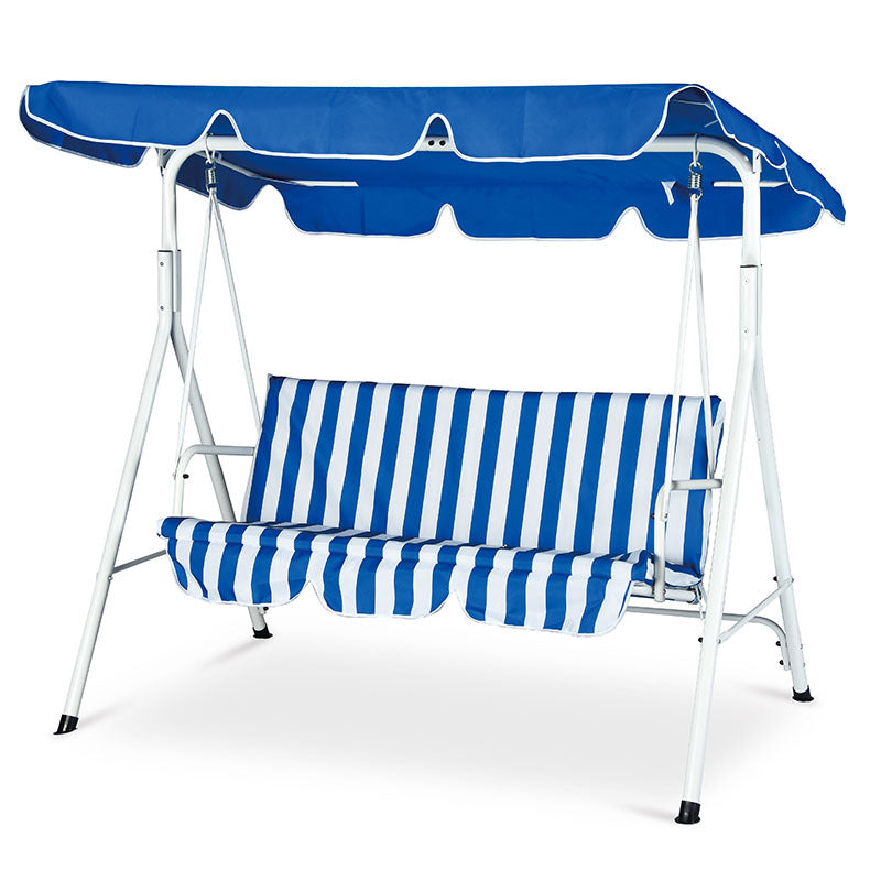 Geräumige Outdoor-Schaukelbank mit verstellbarem Sonnendach Brehn