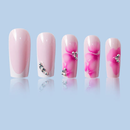 Floral Art Press-On Nagelset Brehn