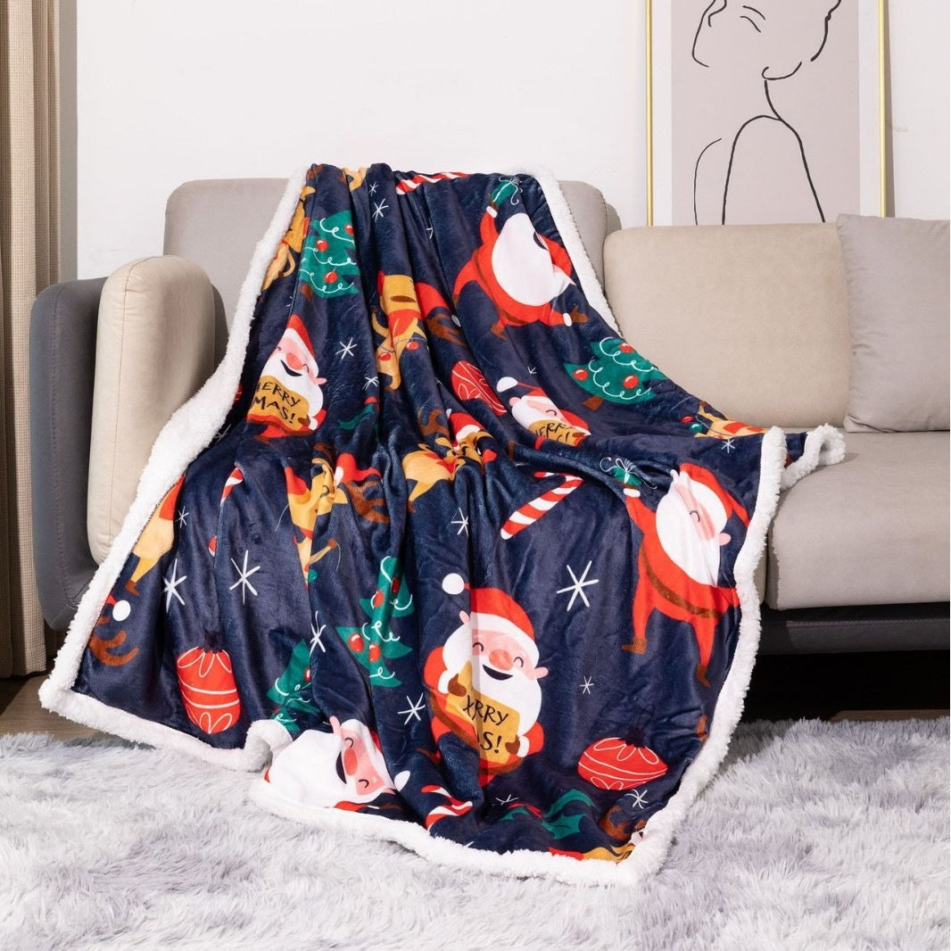 Spaßige, urlaubsbezogene Plüsch-Fleece-Decke
